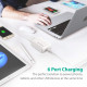 RAVPower Qualcomm Quick Charge 3.0 60W 12A 6-Port USB Charging Station with iSmart White (RP-PC029WH)
